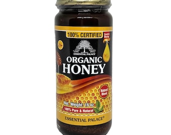 Organic Raw Honey – Pure & Unfiltered - 16oz