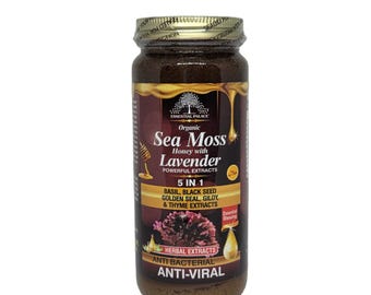 Organic Sea Moss with Lavender Infused Honey Blend - 16oz