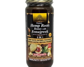 Organic Hemp Root & Fenugreek Infused Honey Blend - 16oz