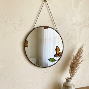 Vintage väggspegel svart ram 20 cm dekorativ spegel i antik stil – Klassisk heminredning