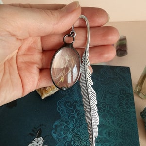 Bookmark for Book - Bookmark Gift - Feather bookmark - Dandelion seeds Bookmark - Flower Bookmark - Teacher Bookmark - Reader Gift