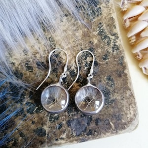 Dandelion seeds Earrings, Stainless Steel  Earrings, Dandelion earrings, seeds earrings, terrarium earrings, herbarium earrings