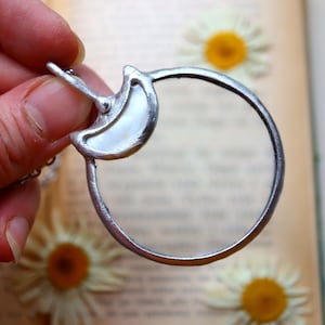 lente di ingrandimento LOUPE ciondolo, collana Loupe, lente di ingrandimento PENDENTE, ciondolo Loupe, ciondolo in quarzo, regalo per lei, gioielli Bustani