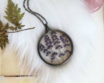 Pressed Flower Necklaces