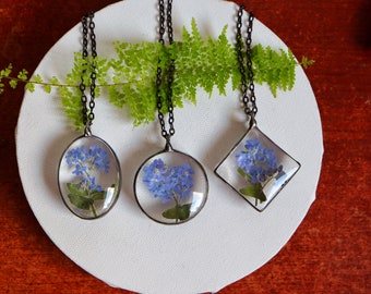 Pressed Flower Necklaces