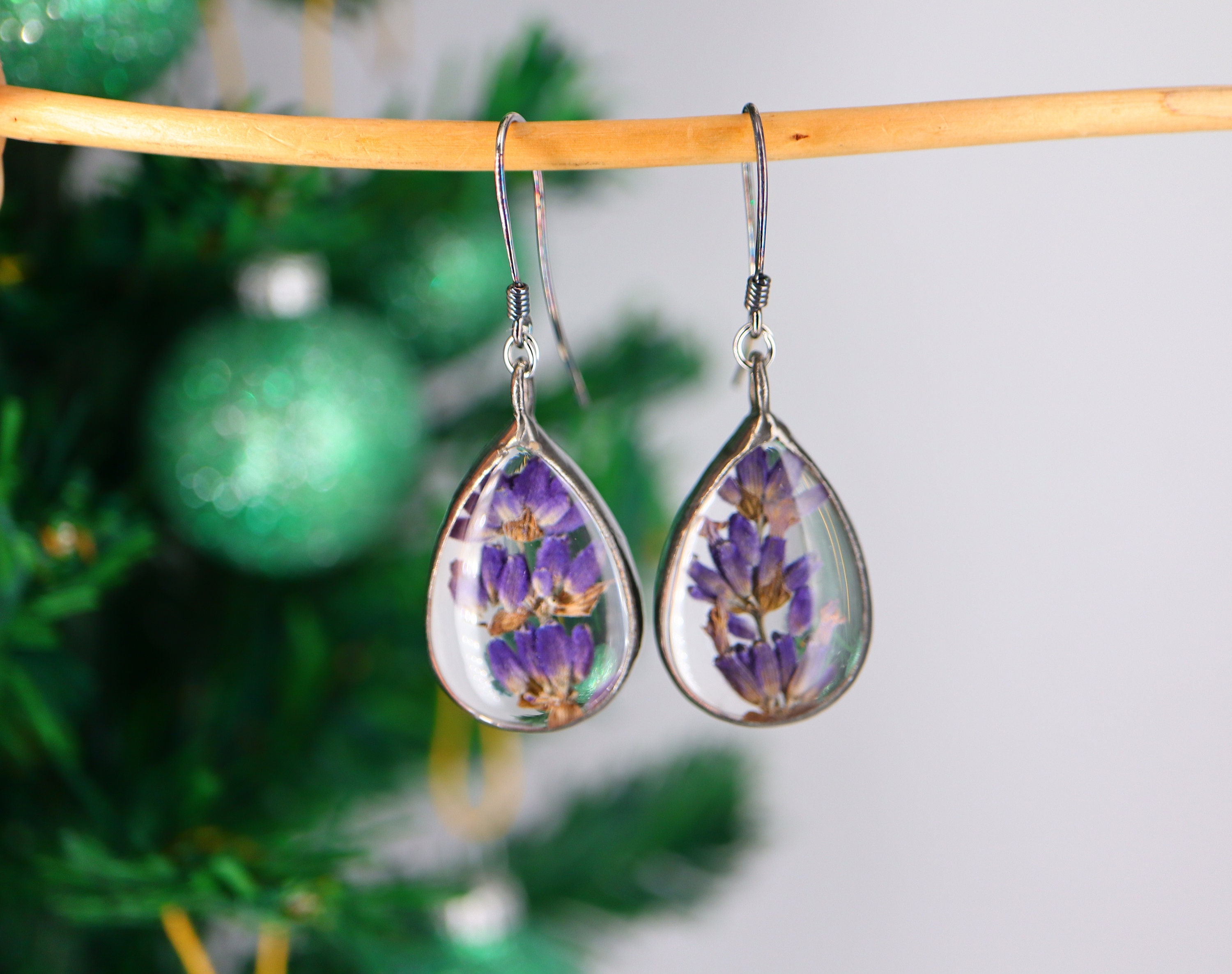 Lavender earrings deals