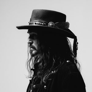 The Redfern Rambler Wool Felt Fedora Hat Black Handmade Country Western Style Cowboy Hat Unisex For Men And Women