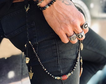 Devil's Eye Beaded Trouser Chain