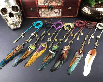 Beaded Feather Hair Braider: Bohemian Braid Accessory
