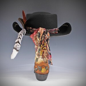 The Strawberry Fields Fedora : Western Style Hat with Elaborate Detailing