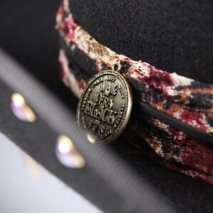 The Strawberry Fields Fedora : Western Style Hat with Elaborate Detailing