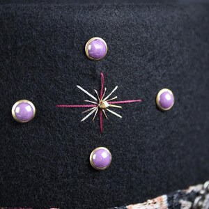 The Strawberry Fields Fedora : Western Style Hat with Elaborate Detailing