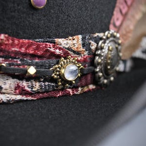 The Strawberry Fields Fedora : Western Style Hat with Elaborate Detailing