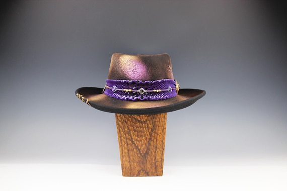 Hand Decorated Women’s Western Wide Brimmed Lavender Haze Hat Hand Decorated Women main image 2