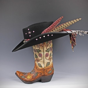 The Strawberry Fields Fedora : Western Style Hat with Elaborate Detailing