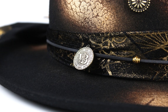 Marrakech Nights Gambler Hat: Wool Felt Fedora With Feather  display picture 1