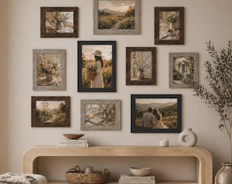 10-Pack Gallery Photo Frame Set, Assorted Sizes for Family Pictures & Modern Home Decor