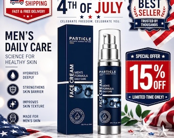 Particle Men's 6-in-1 Anti-Aging Face Cream for Dark Spots, Eye Bags