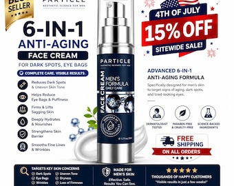 Men’s Face Cream for Wrinkles & Dark Spots, Anti Aging Moisturizer, Eye Bag Treatment, Firming Hydrating Cream, Men’s Skincare
