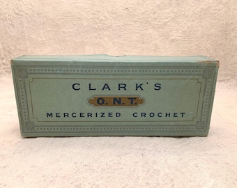 Antique box of Clark’s crochet linen