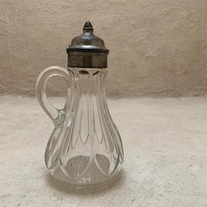 Antike Jugendstil Glas Servier Karaffe/Krug