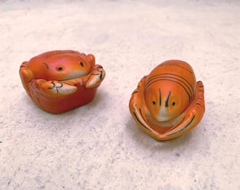 Vintage Wildwood crab & lobster trinket dish souvenirs