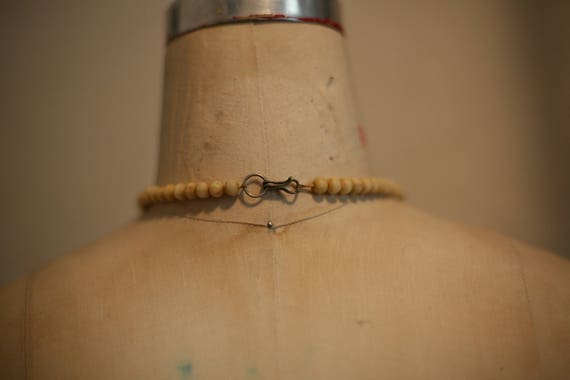 Tribal bone statement necklace — free shipping - image 3