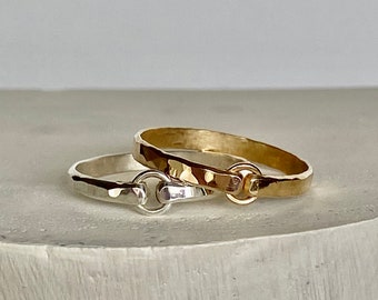 14k gold filled ring - Stacking Rings - Thick Gold Filled Ring - Silver Ring - Wedding Band