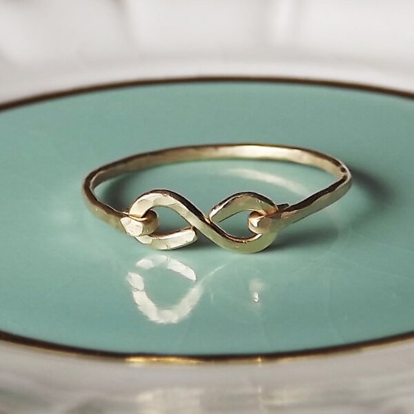 Gold Infinity Ring - Etsy