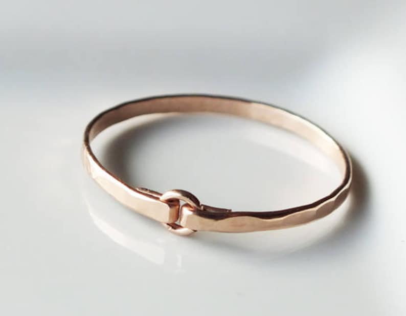 Wedding Band Stacking Rings ROSE Gold Filled Ring Rose Gold Ring Tiny Circle Hammered Ring