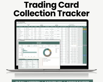 Strumento per tenere traccia della collezione di carte collezionabili, inventario di carte sportive e Pokémon, registro delle carte graduate (Fogli Google)