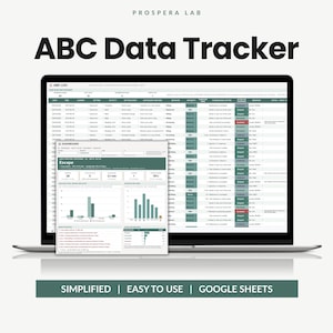 ABC Data Sheet, Functional Analysis ABA, FBA Data Collection, Behavior Tracker, Bcba Rbt Template (Google Sheets)