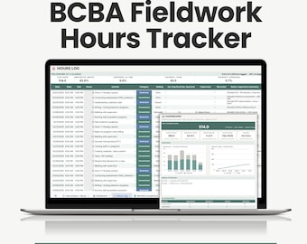 Registro delle ore di tirocinio BCBA, registro delle supervisioni BCaBA BACB, ore con restrizioni e senza restrizioni, modulo di verifica mensile (Fogli Google)