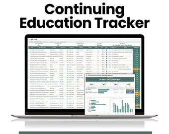Strumento di monitoraggio della formazione continua, registro dei crediti formativi (CEU), registro dei rinnovi delle licenze, foglio di calcolo delle ore di certificazione professionale (Fogli Google)
