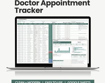 Registro degli appuntamenti medici, registro delle visite mediche, monitoraggio dei farmaci e dei rinnovi delle prescrizioni, organizzatore delle cartelle cliniche familiari (Fogli Google)
