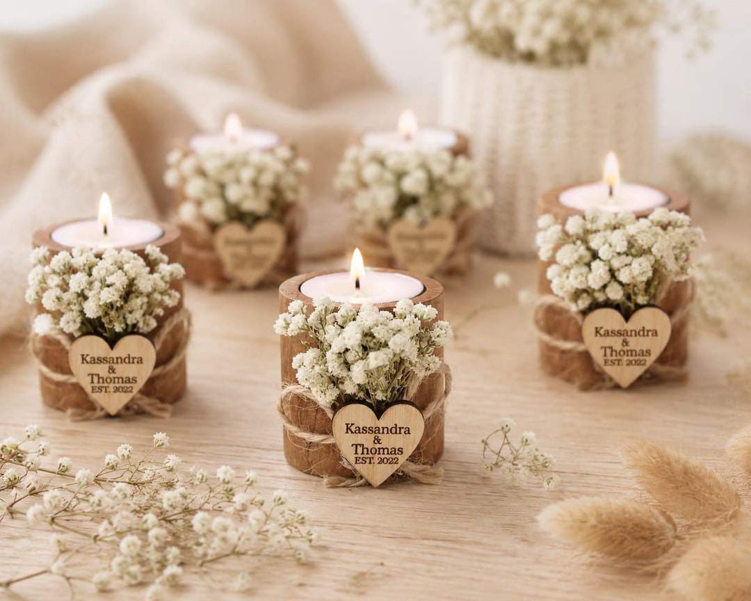 Personalized Wedding Candle Favor,wedding Favors for Guest in Bulk ...