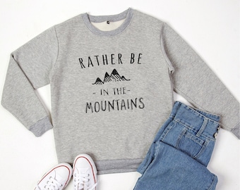 graphke Hiking Handwritting Unisex Crew Neck Sweatshirt