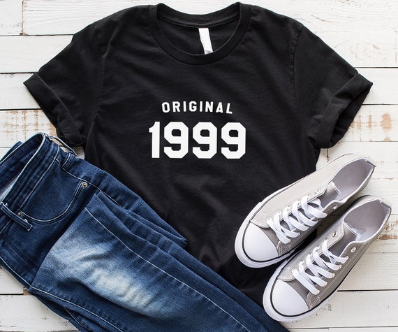 20e anniversaire chemises pour les graphistes femmes tee amie cadeaux d’anniversaire petite amie tee pour ses 90 s vêtements t shirts 1999 unique cadeaux originaux pour fille db8f26 20e anniversaire chemises pour les graphistes femmes tee amie cadeaux d’anniversaire petite amie tee pour ses 90 s vêtements t shirts 1999 unique cadeaux originaux pour fille db8f26
