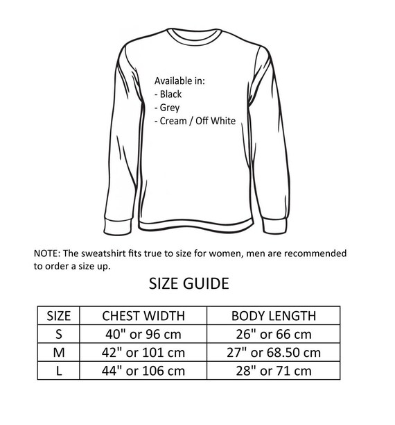 Off White Size Chart T Shirt