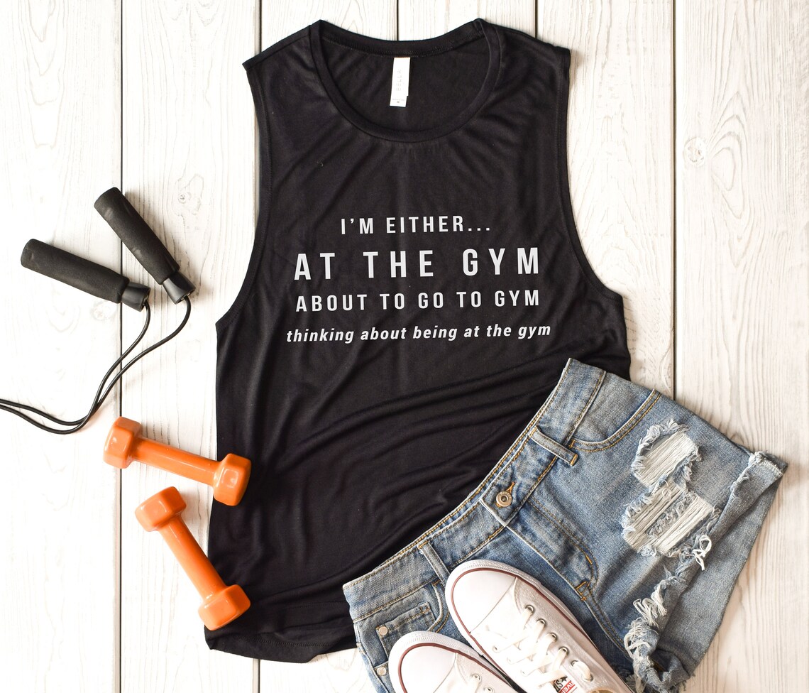 Funny Gym shirt for women sleeveless tshirts with saying Etsy