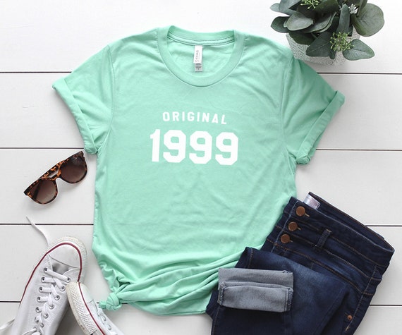 20e anniversaire chemises pour les graphistes femmes tee amie cadeaux d’anniversaire petite amie tee pour ses 90 s vêtements t shirts 1999 unique cadeaux originaux pour fille db8f26 20e anniversaire chemises pour les graphistes femmes tee amie cadeaux d’anniversaire petite amie tee pour ses 90 s vêtements t shirts 1999 unique cadeaux originaux pour fille db8f26