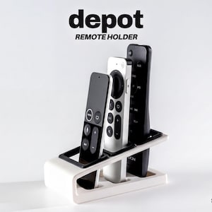 Remote Holder Organizer: Minimalist Design - Holds 3 Remotes