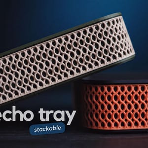 Echo Tray Organizer: Minimalist Desk Catchall (Stackable, Compact)
