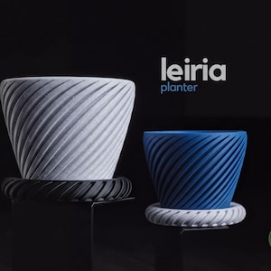 Leiria Planter: Modern Minimalist Plant Pot (Succulents, Small Houseplants)
