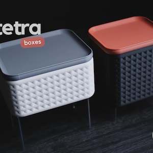 Magnetic Storage Container: Modern Minimalist Style (Short & Tall)