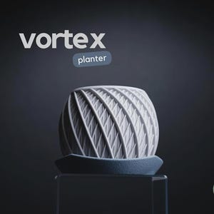 Vortex Spiral Planter - Contemporary Indoor Pot for Succulents