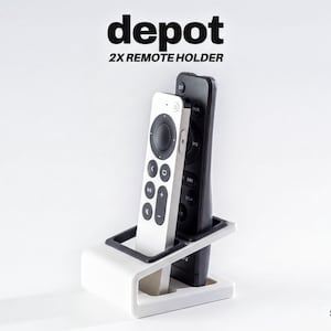 Minimalist Double Remote Holder Stand (Coffee Table or Bedside Use)