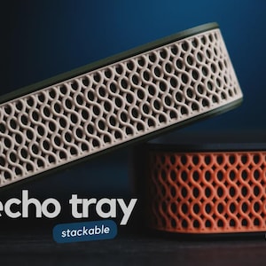 Echo Tray Desk Organizer | Modern Catchall Valet Tray | Minimalist Storage (Stackable)