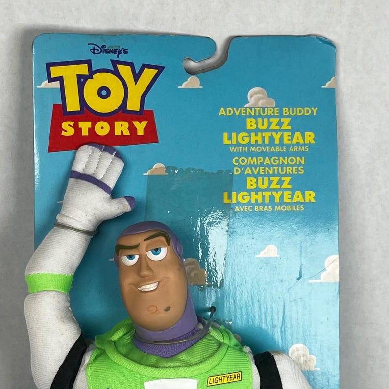 Disney Toy Story Thinkway Adventure Buddy 12" Buzz Lightyear Plush VTG Toy READ image 2