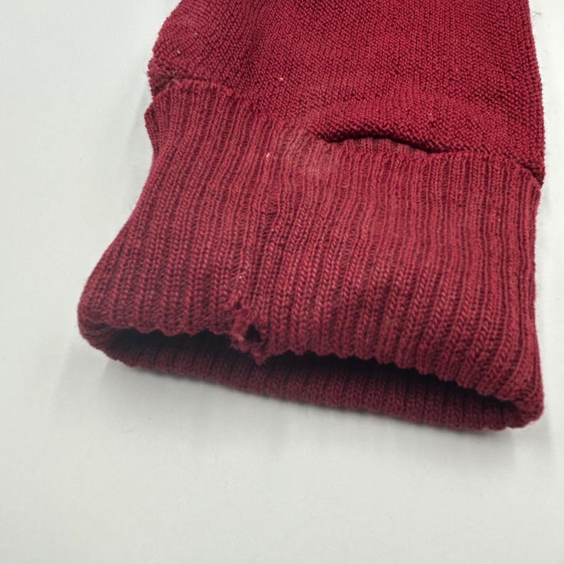 Cardigan Pendleton da uomo in pura lana vergine al 100%, colore bordeaux, taglia L, prodotto negli Stati Uniti, stile vintage. immagine 8